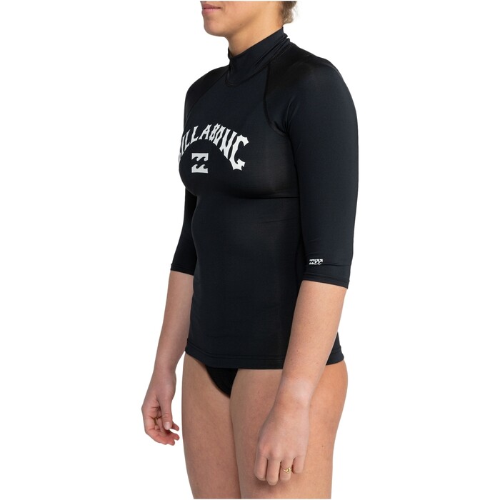 2024 Billabong Mujer Tropic Surf Chaleco De Lycra De Manga Corta EBJWR03019 - Black